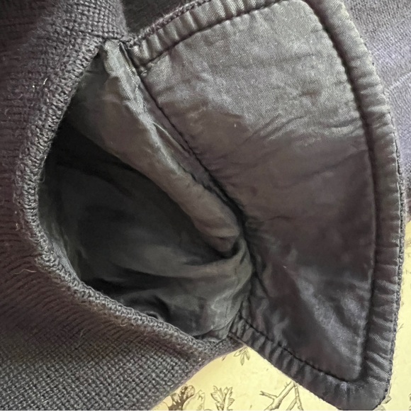 Ralph Lauren Navy Blue Sweater Knit Blazer-M - Picture 10 of 11